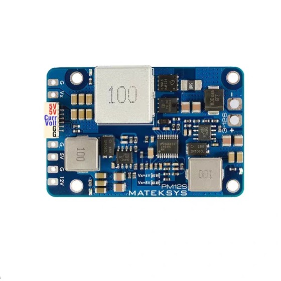 MATEK PM12S-3 Power Module 3-12S LIPO 5V 9V VX BEC With HeatSink 61X40X15mm for RC Multirotor Fixed-Wing Airplane FPV Cinelifter